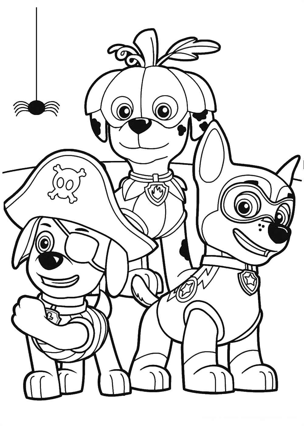 Coloring page: Paw Patrol (Cartoons) #44340 - Free Printable Coloring Pages