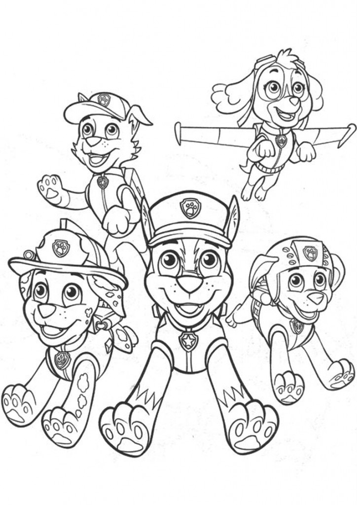 Coloring page: Paw Patrol (Cartoons) #44349 - Free Printable Coloring Pages