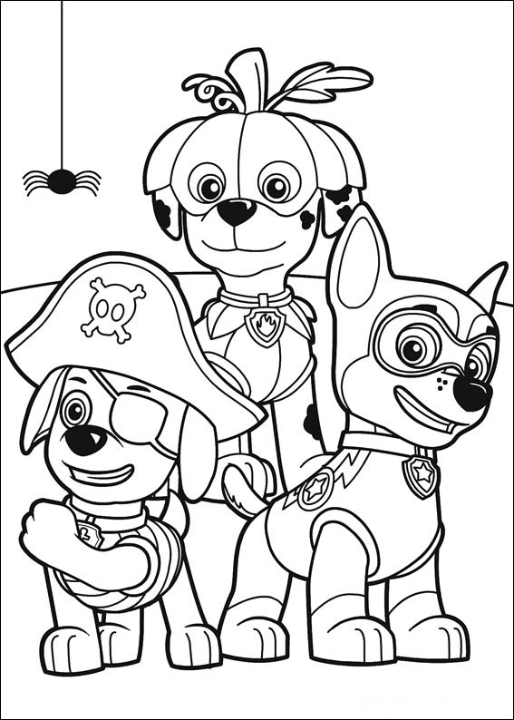 Coloring page: Paw Patrol (Cartoons) #44356 - Free Printable Coloring Pages