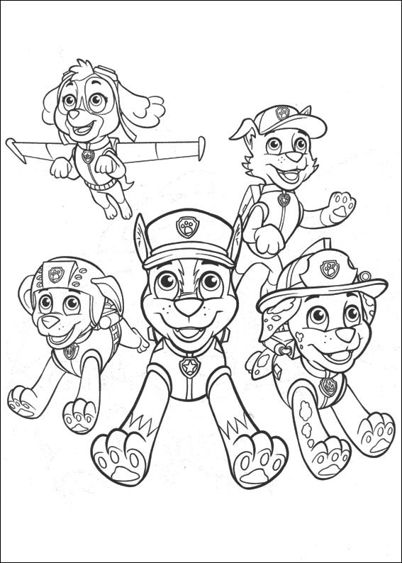 Coloring page: Paw Patrol (Cartoons) #44359 - Free Printable Coloring Pages
