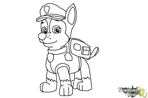 Drawing Paw Patrol #44374 (Cartoons) – Printable coloring pages