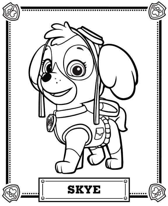 Drawing Paw Patrol #44375 – coloring pages