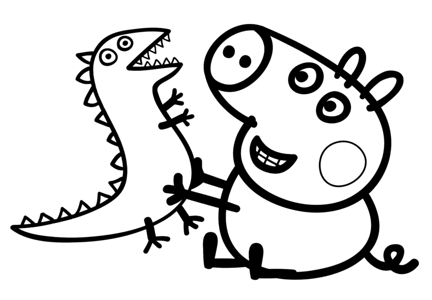 Coloring page: Peppa Pig (Cartoons) #43906 - Free Printable Coloring Pages