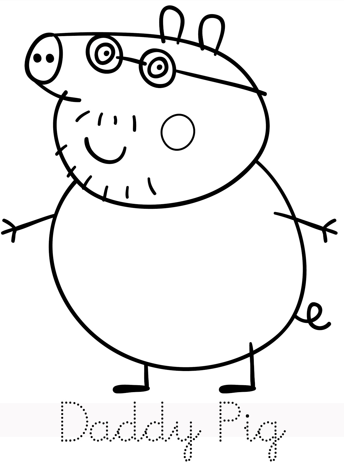 drawing peppa pig 43928 cartoons printable coloring pages