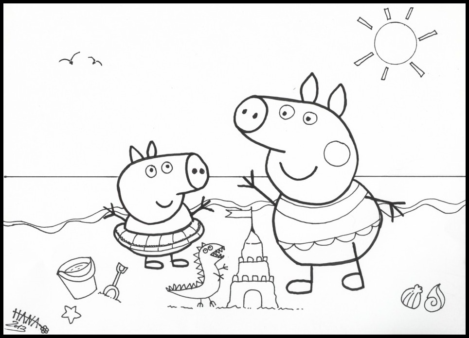 Peppa Pig Coloring Pages | Peppa Pig Drawing Video | Peppa Pig Drawing Easy  with Colour - YouTube