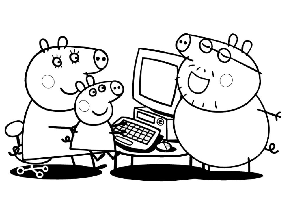 Coloring page: Peppa Pig (Cartoons) #43934 - Free Printable Coloring Pages