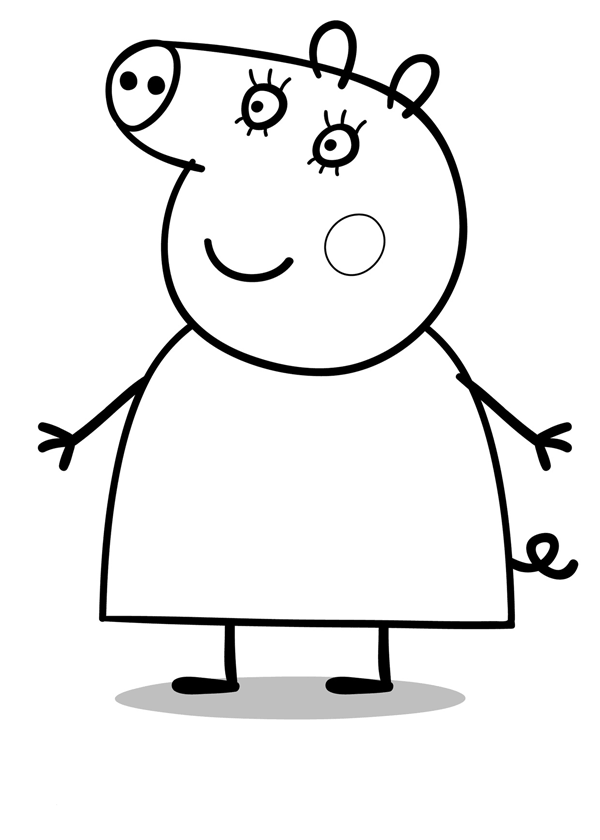 Coloring page: Peppa Pig (Cartoons) #43953 - Free Printable Coloring Pages