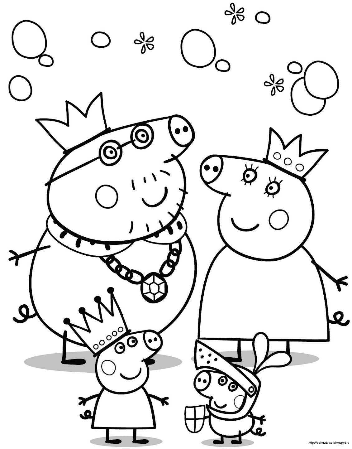 Drawing Peppa Pig 20 Cartoons – Printable coloring pages