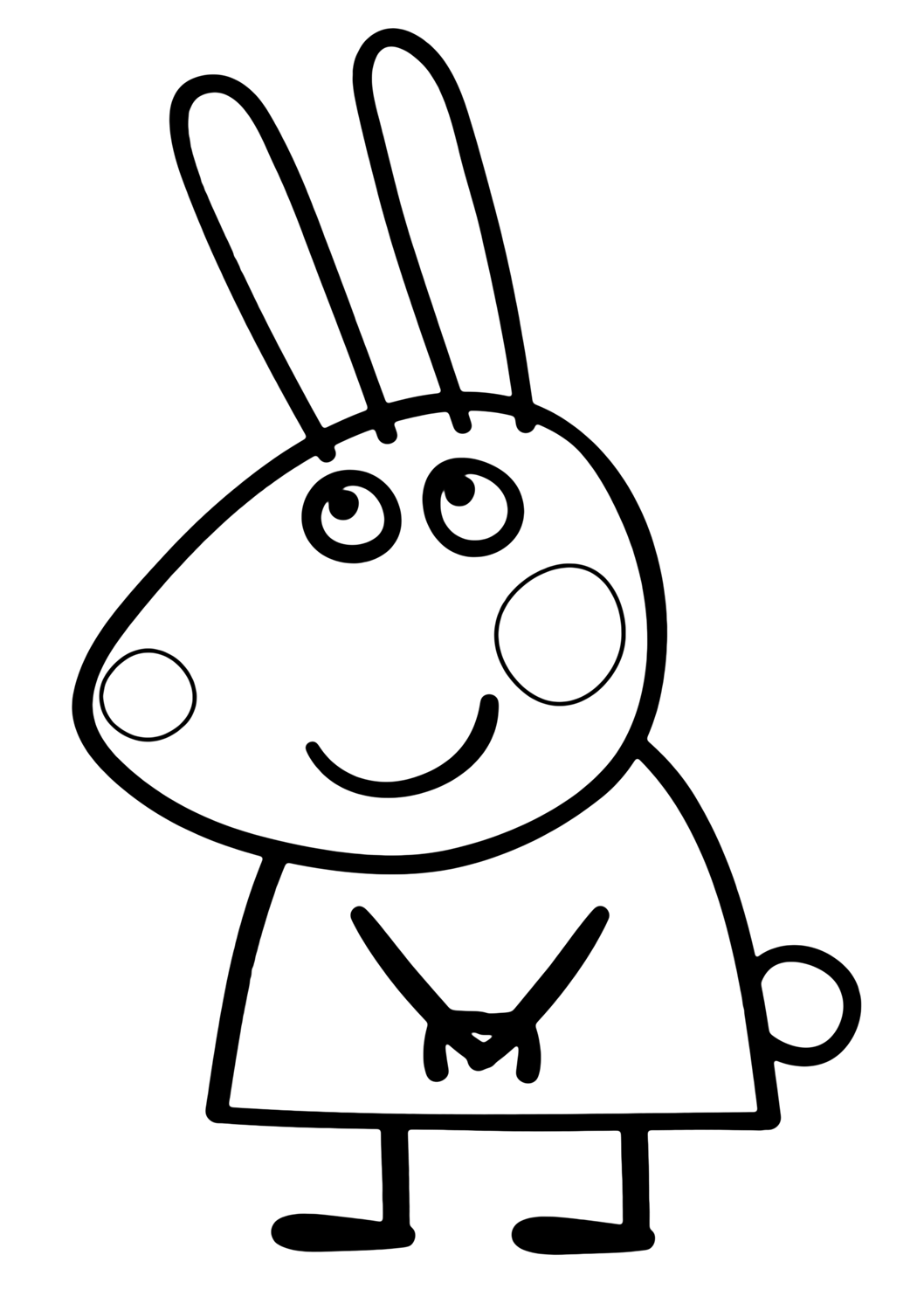 Drawing Peppa Pig #43985 (Cartoons) – Printable coloring pages