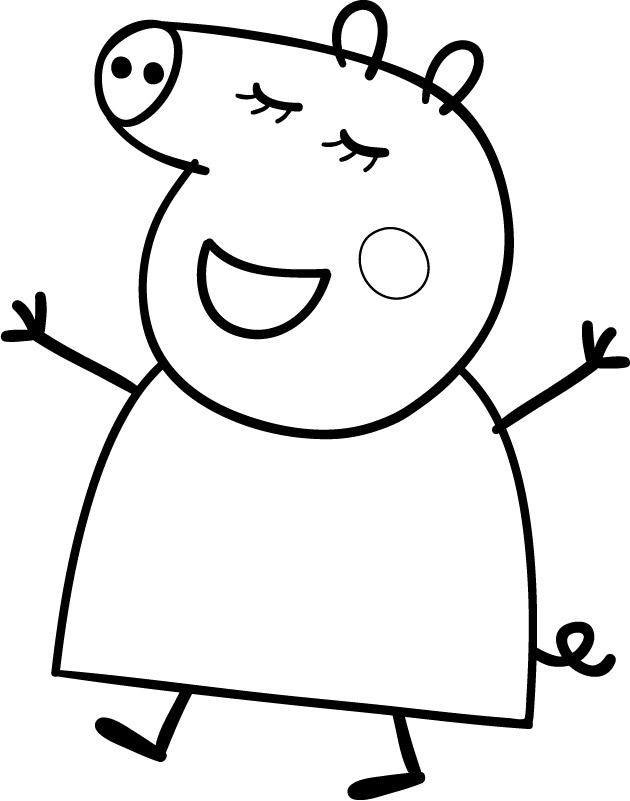 Peppa Pig #43993 (Cartoons) – Printable coloring pages