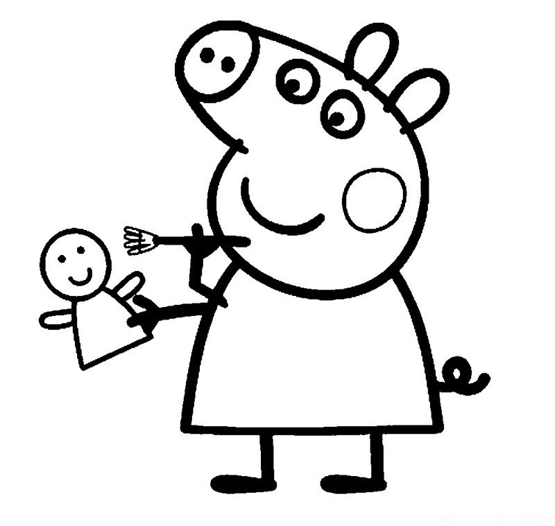 Coloring page: Peppa Pig (Cartoons) #43995 - Free Printable Coloring Pages