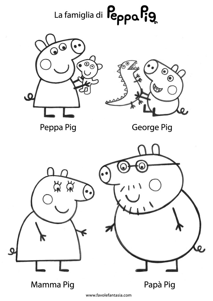 Drawing Peppa Pig #43997 (Cartoons) – Printable coloring pages
