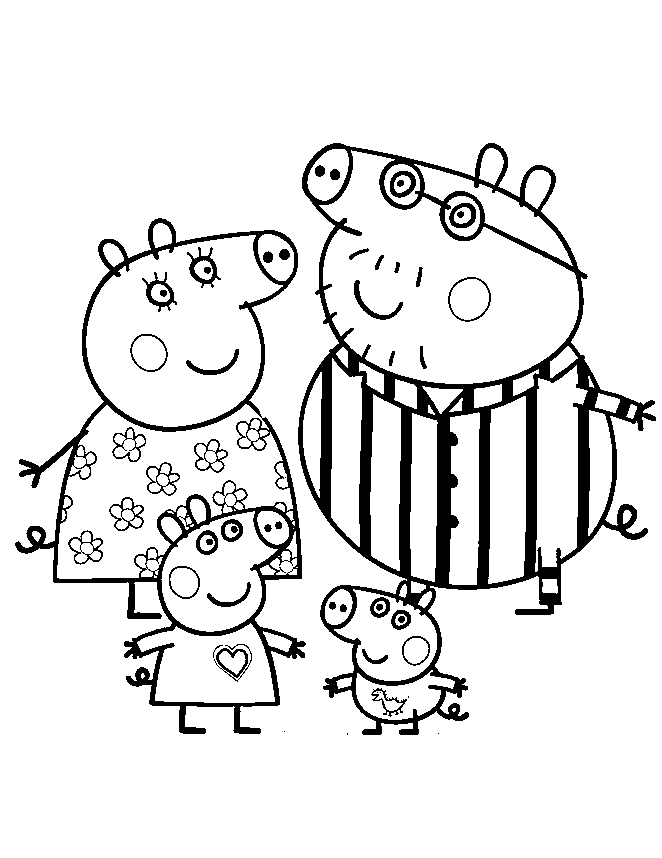 Coloring page: Peppa Pig (Cartoons) #44029 - Free Printable Coloring Pages