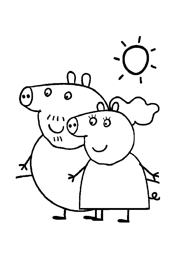 Coloring page: Peppa Pig (Cartoons) #44070 - Free Printable Coloring Pages