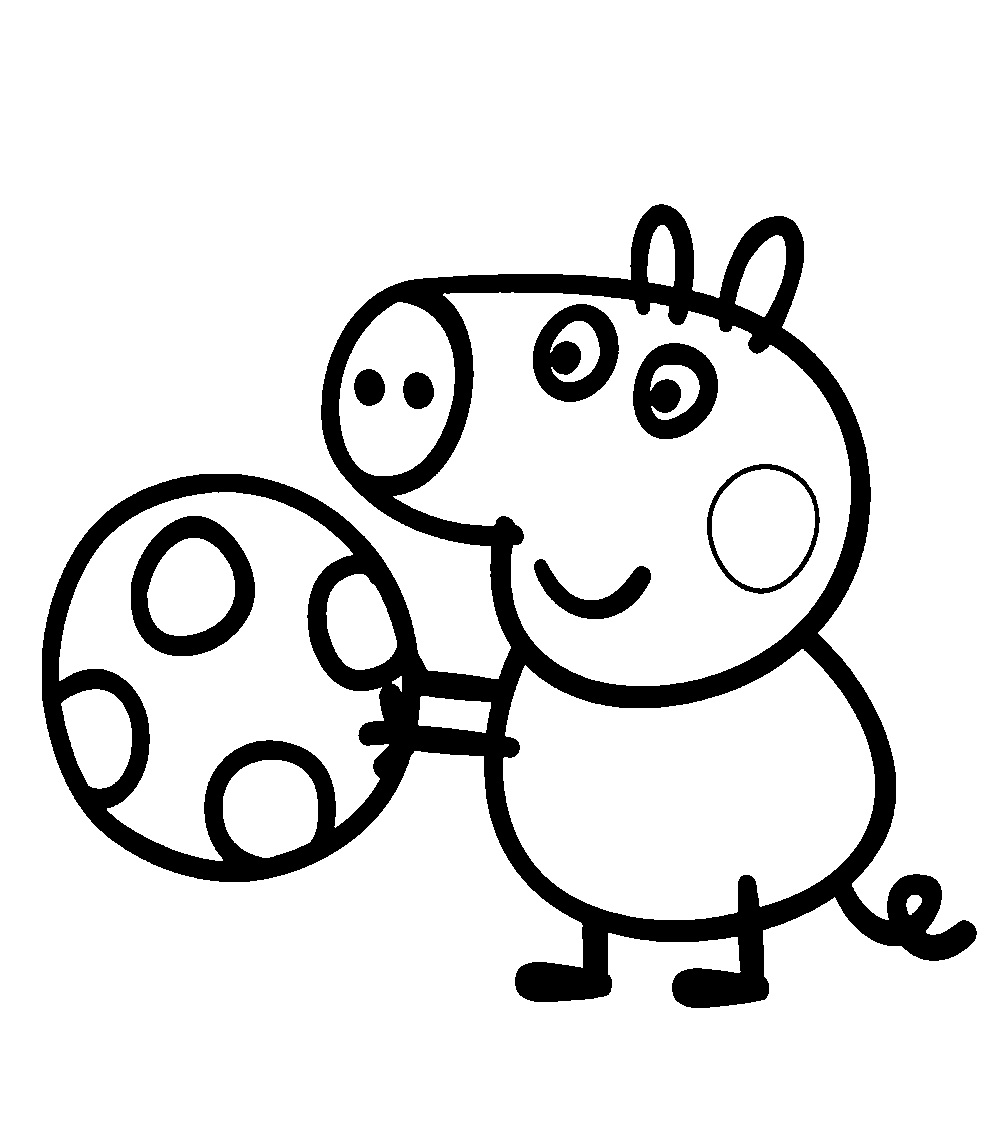Patrones para aplicaciones  Peppa pig colouring, Peppa pig coloring pages, Peppa  pig drawing