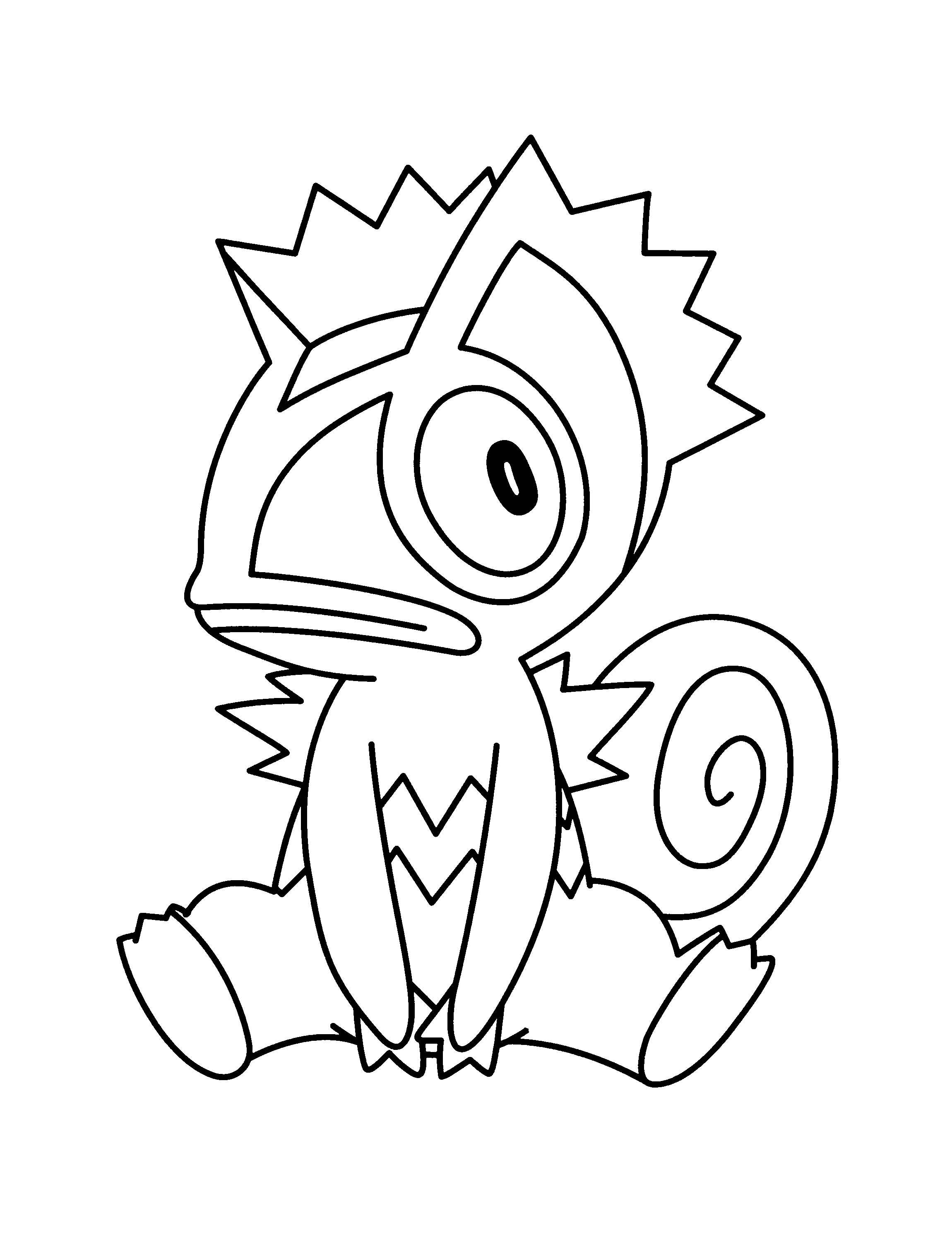 Drawing Pokemon #24663 (Cartoons) – Printable coloring pages