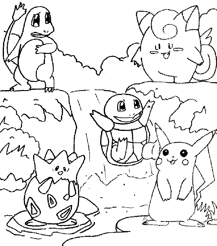 Coloring page: Pokemon (Cartoons) #24679 - Free Printable Coloring Pages