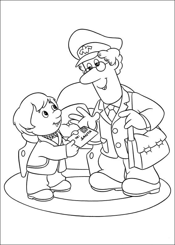 Coloring page: Postman Pat (Cartoons) #49476 - Free Printable Coloring Pages