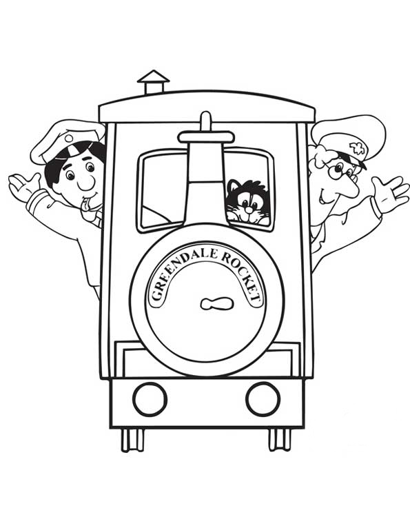 Coloring page: Postman Pat (Cartoons) #49481 - Free Printable Coloring Pages
