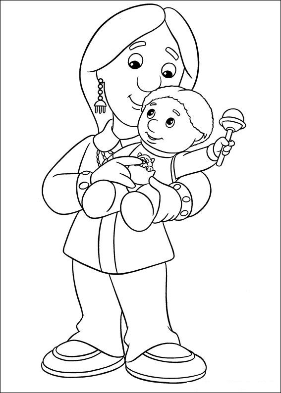 Coloring page: Postman Pat (Cartoons) #49483 - Free Printable Coloring Pages