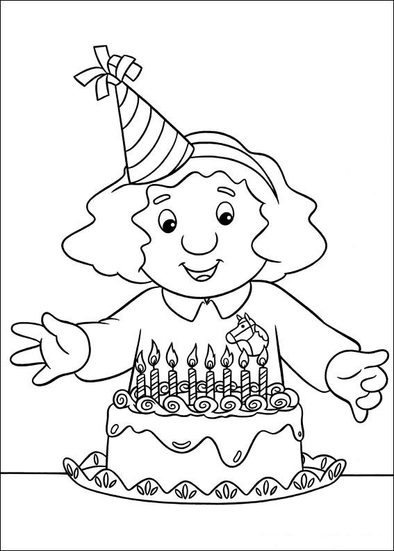 Coloring page: Postman Pat (Cartoons) #49485 - Free Printable Coloring Pages