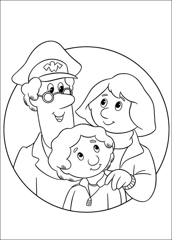 Coloring page: Postman Pat (Cartoons) #49489 - Free Printable Coloring Pages