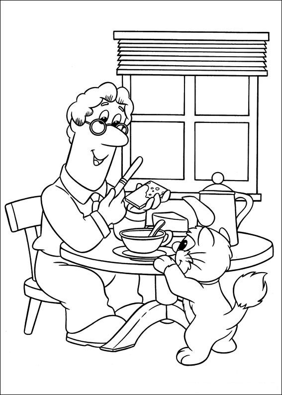 Coloring page: Postman Pat (Cartoons) #49491 - Free Printable Coloring Pages