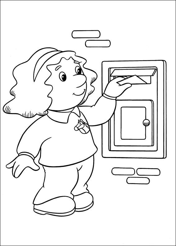 Coloring page: Postman Pat (Cartoons) #49503 - Free Printable Coloring Pages