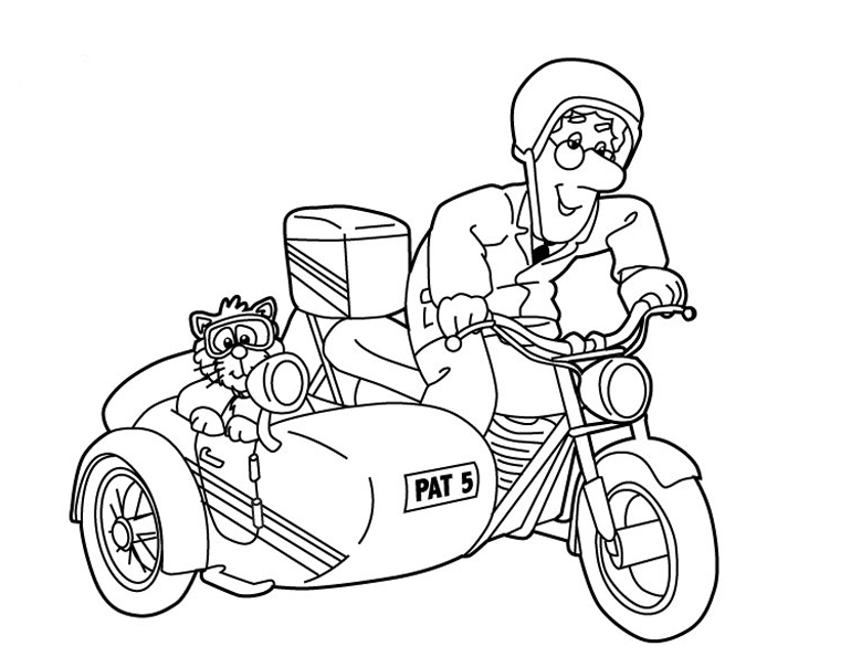 Coloring page: Postman Pat (Cartoons) #49505 - Free Printable Coloring Pages