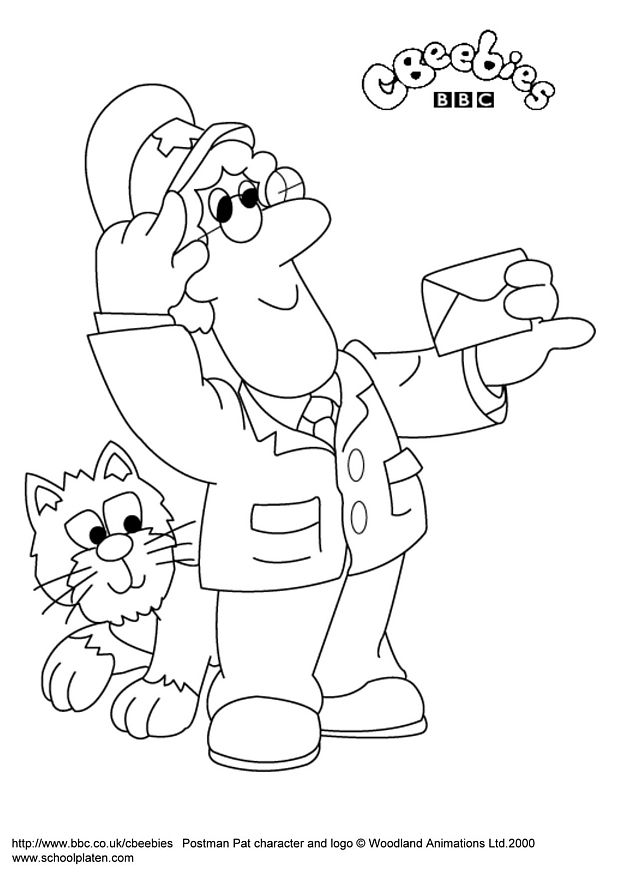 Coloring page: Postman Pat (Cartoons) #49508 - Free Printable Coloring Pages