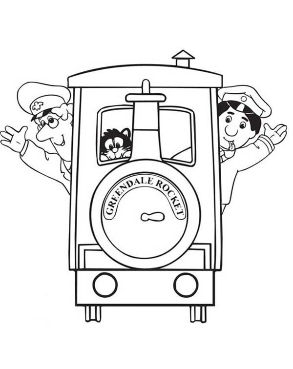 Coloring page: Postman Pat (Cartoons) #49510 - Free Printable Coloring Pages