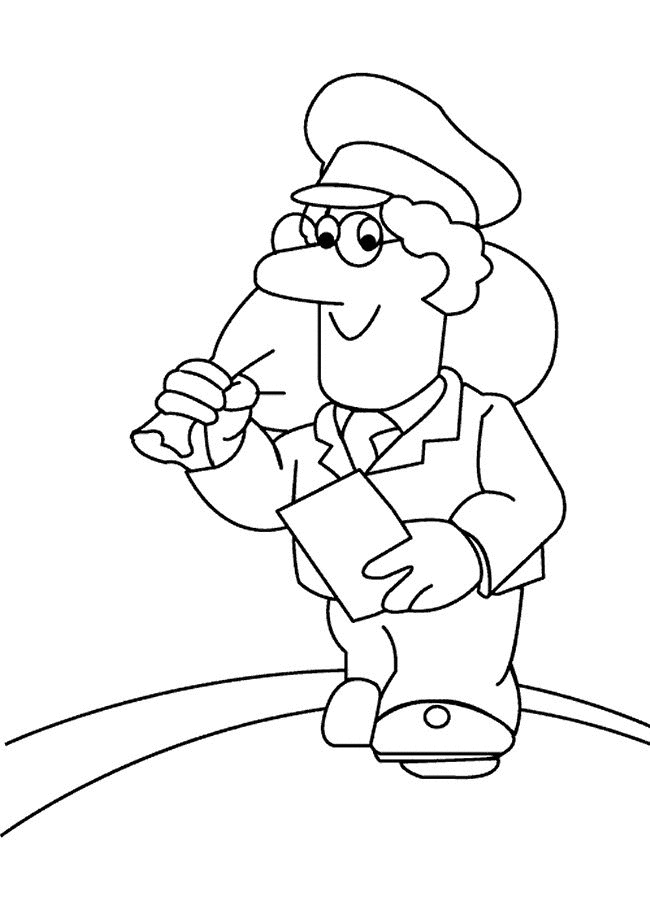 Coloring page: Postman Pat (Cartoons) #49522 - Free Printable Coloring Pages