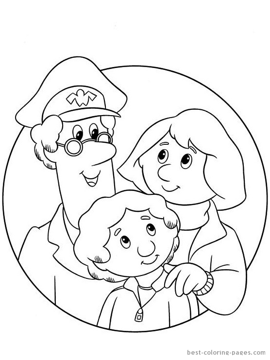 Coloring page: Postman Pat (Cartoons) #49532 - Free Printable Coloring Pages