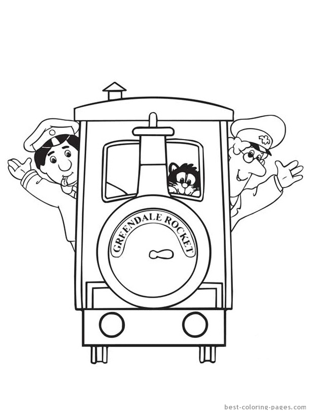 Coloring page: Postman Pat (Cartoons) #49536 - Free Printable Coloring Pages