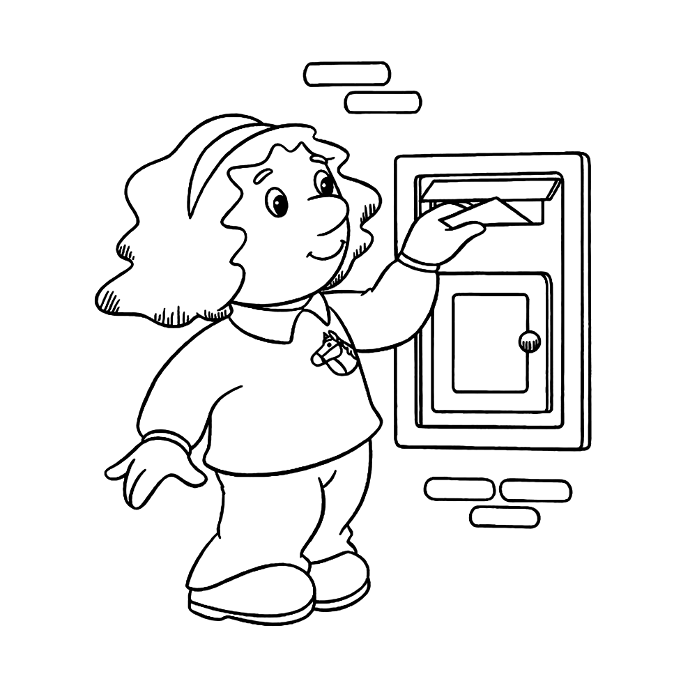 Coloring page: Postman Pat (Cartoons) #49568 - Free Printable Coloring Pages