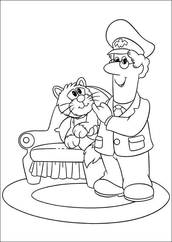 Coloring page: Postman Pat (Cartoons) #49571 - Free Printable Coloring Pages