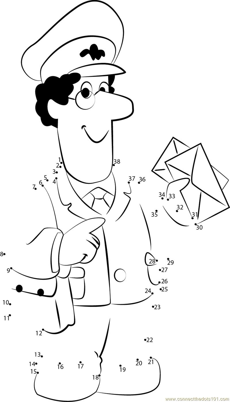 Drawing Postman Pat #49578 (Cartoons) – Printable coloring pages