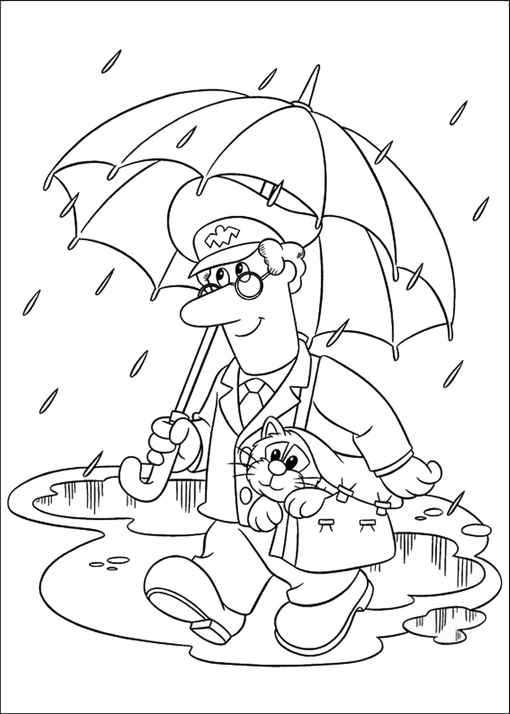 Coloring page: Postman Pat (Cartoons) #49598 - Free Printable Coloring Pages