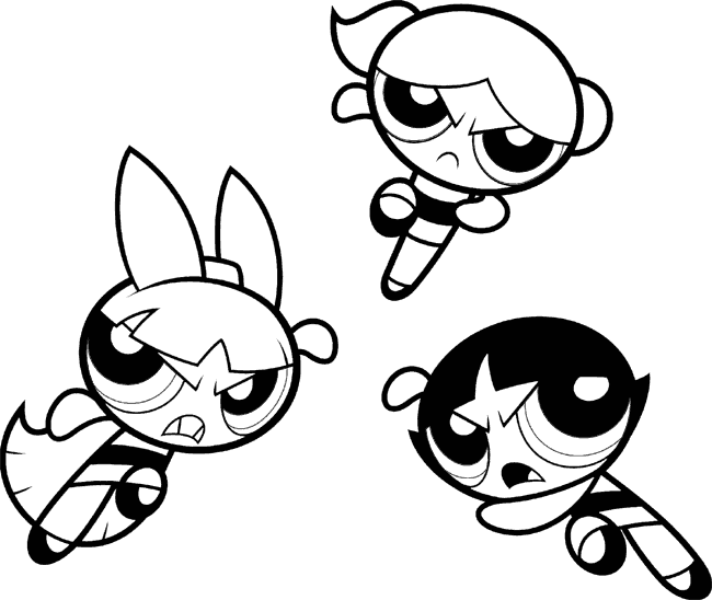 Coloring page: Powerpuff Girls (Cartoons) #39403 - Free Printable Coloring Pages