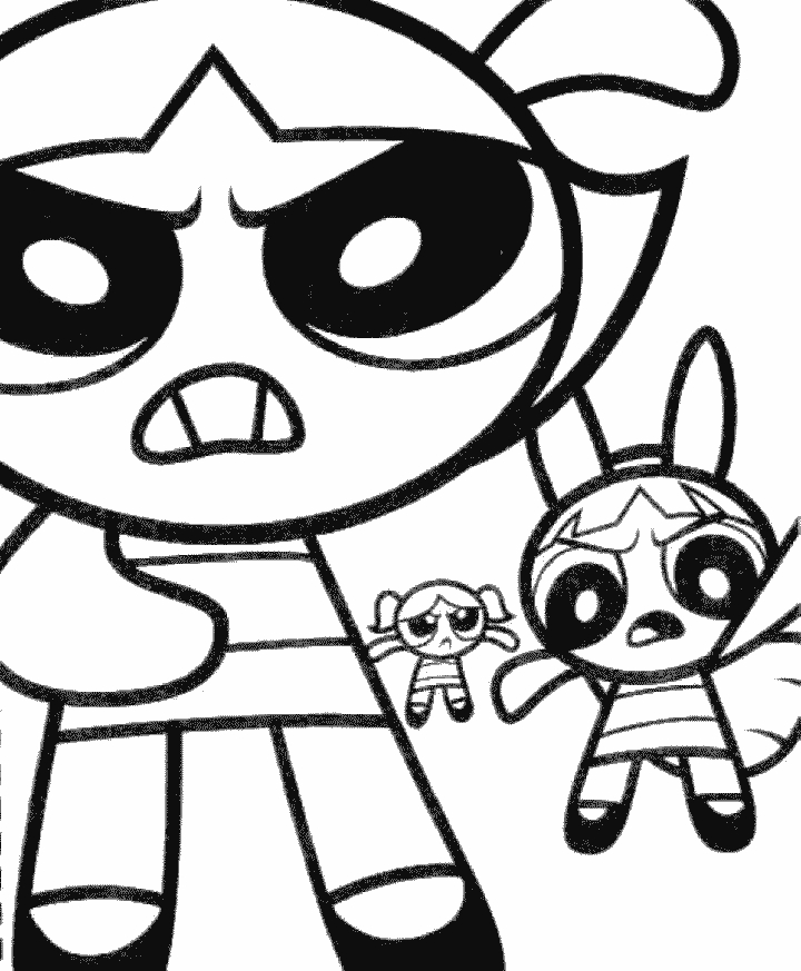 Coloring page: Powerpuff Girls (Cartoons) #39444 - Free Printable Coloring Pages