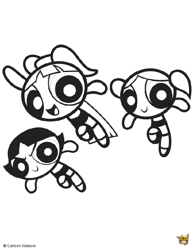 Coloring page: Powerpuff Girls (Cartoons) #39449 - Free Printable Coloring Pages