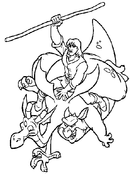 Coloring page: Quest for Camelot (Cartoons) #41738 - Free Printable Coloring Pages