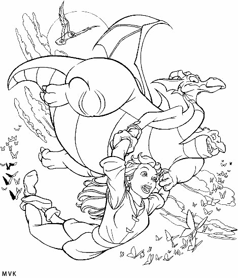 Coloring page: Quest for Camelot (Cartoons) #41741 - Free Printable Coloring Pages
