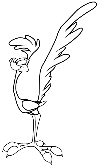 Coloring page: Road Runner and Wile E. Coyote (Cartoons) #47150 - Free Printable Coloring Pages
