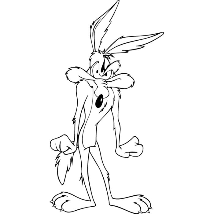 Coloring page: Road Runner and Wile E. Coyote (Cartoons) #47165 - Free Printable Coloring Pages