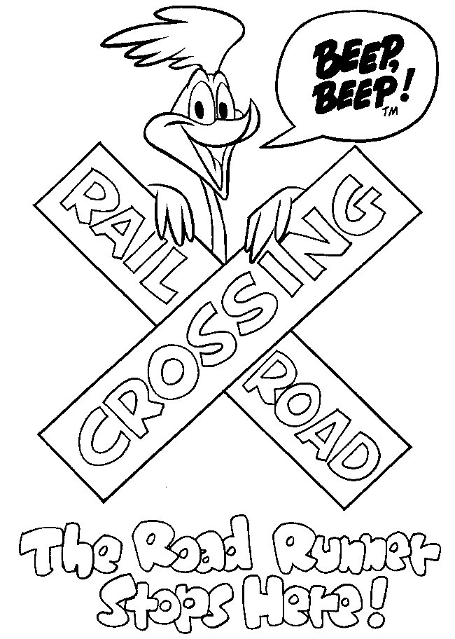 Coloring page: Road Runner and Wile E. Coyote (Cartoons) #47167 - Free Printable Coloring Pages
