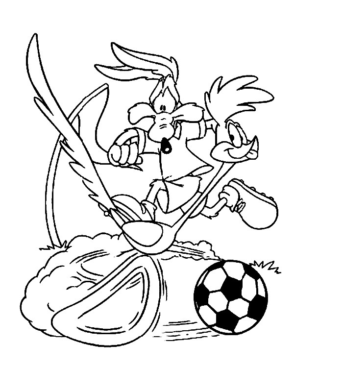 Coloring page: Road Runner and Wile E. Coyote (Cartoons) #47238 - Free Printable Coloring Pages