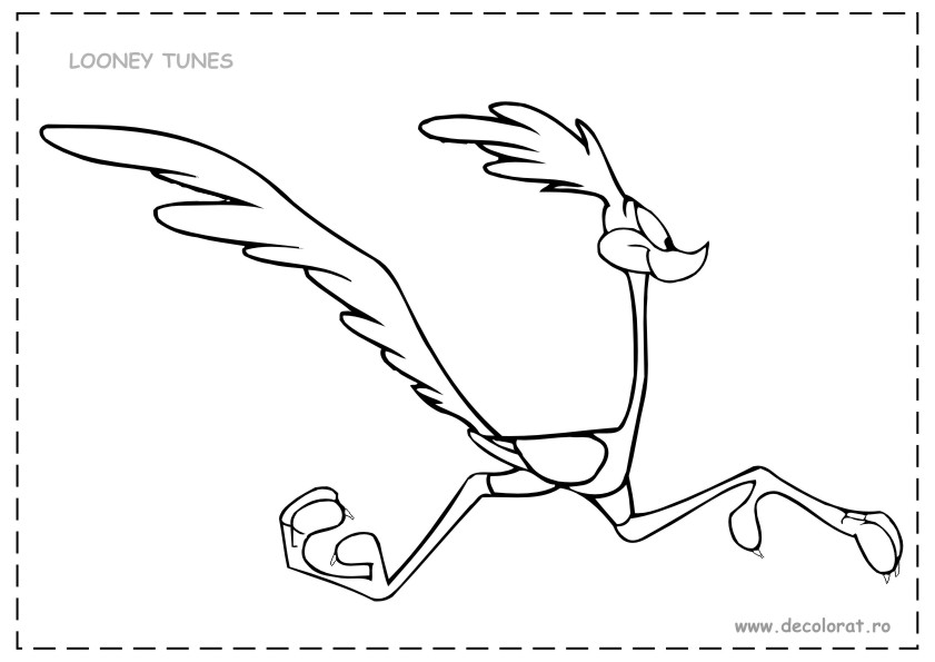 Coloring page: Road Runner and Wile E. Coyote (Cartoons) #47241 - Free Printable Coloring Pages
