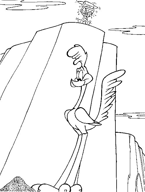 Coloring page: Road Runner and Wile E. Coyote (Cartoons) #47261 - Free Printable Coloring Pages