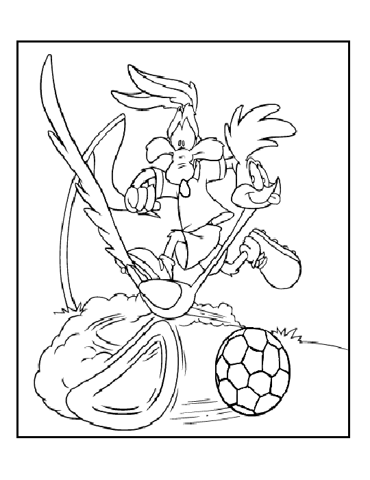 Coloring page: Road Runner and Wile E. Coyote (Cartoons) #47287 - Free Printable Coloring Pages